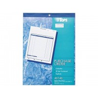 TOPS Purchase Order Book, 2-Part, Carbonless, 8-3/8 x 10-3/16 Inches, 50 Sets per Book